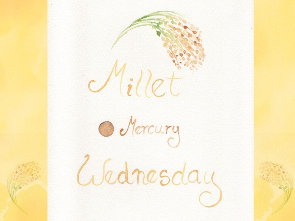 Millet plant painting