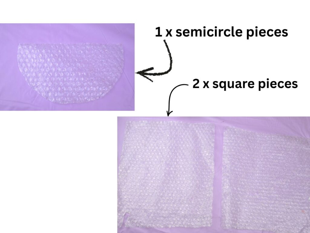 Bubble wrap for wet felting.