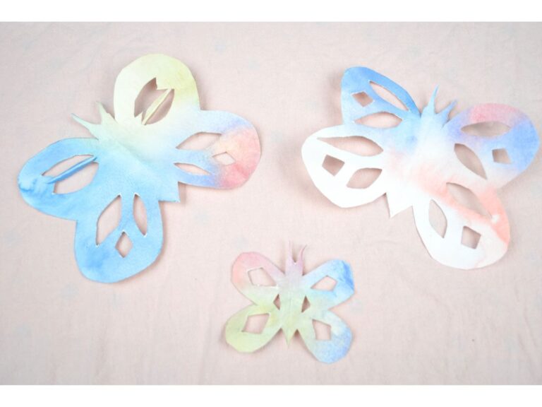 3 watercolour Paper butterfly