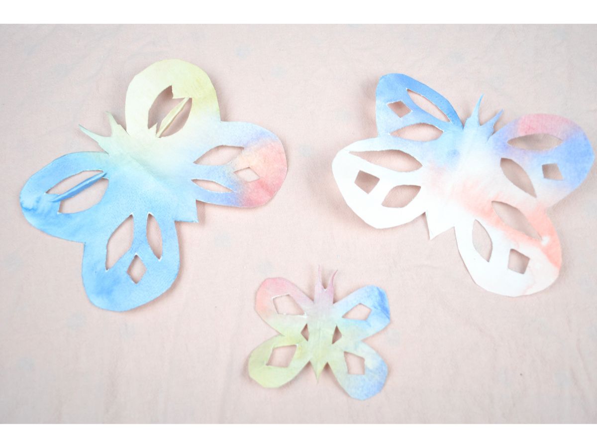 3 watercolour Paper butterfly
