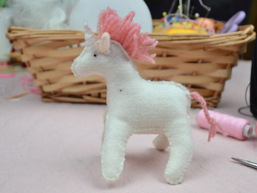A Felt Unicorn