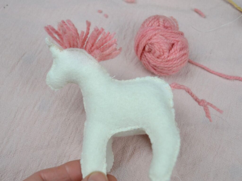 A Felt Unicorn.