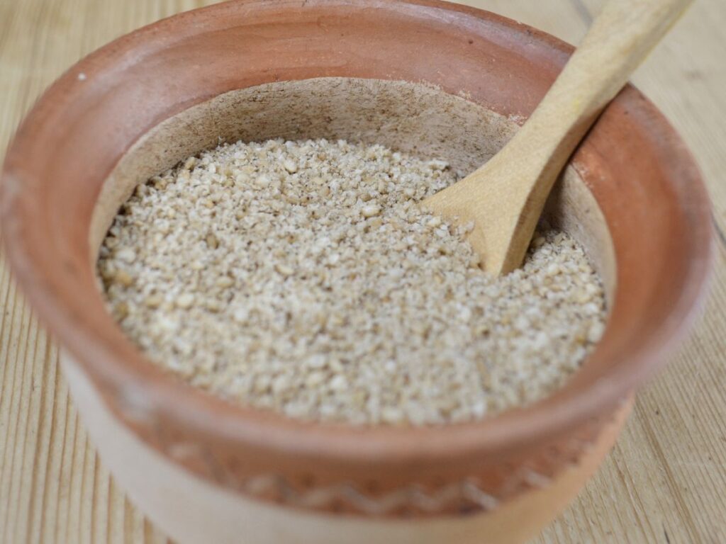 Goamashio in a clay pot.