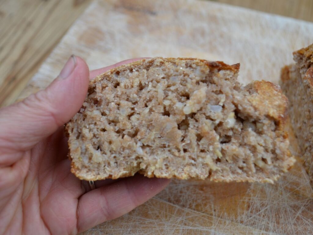 A slice of Rice Bread