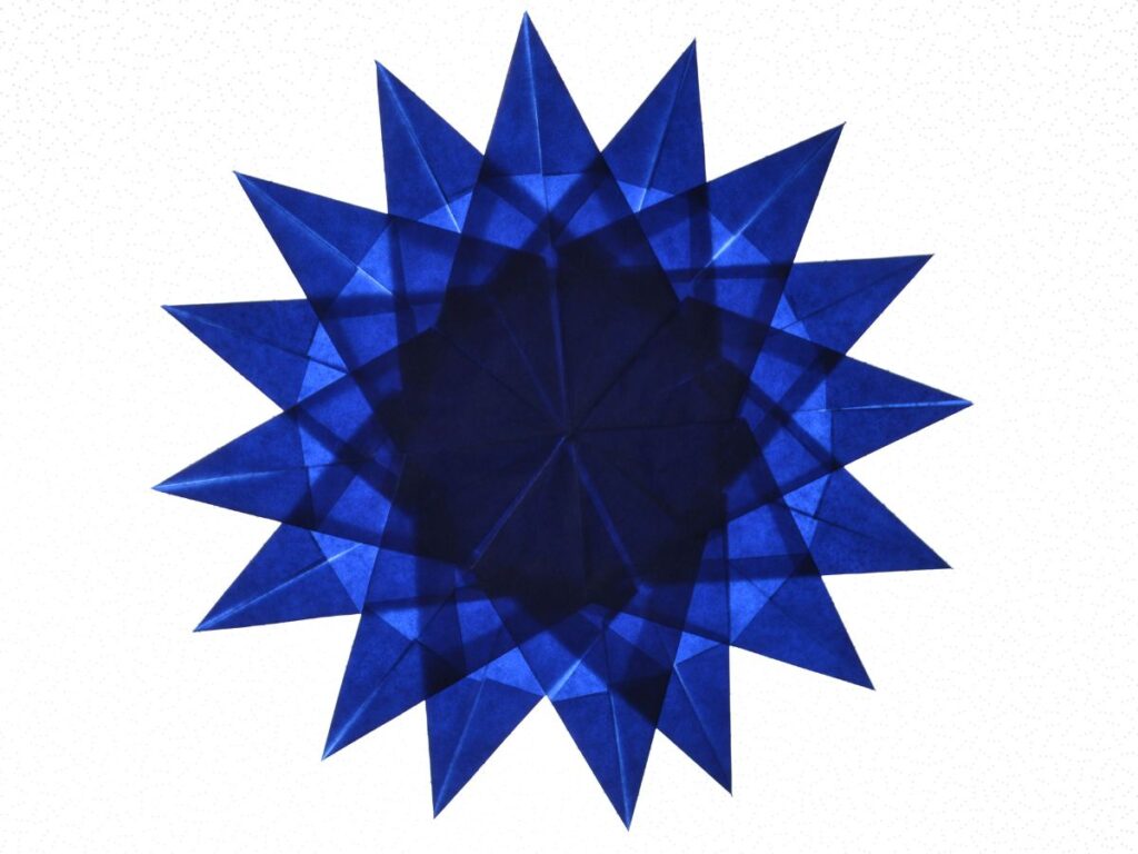 A 16-pointed star.